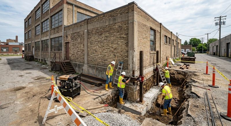 Building Foundation Repair in Oakland, RI