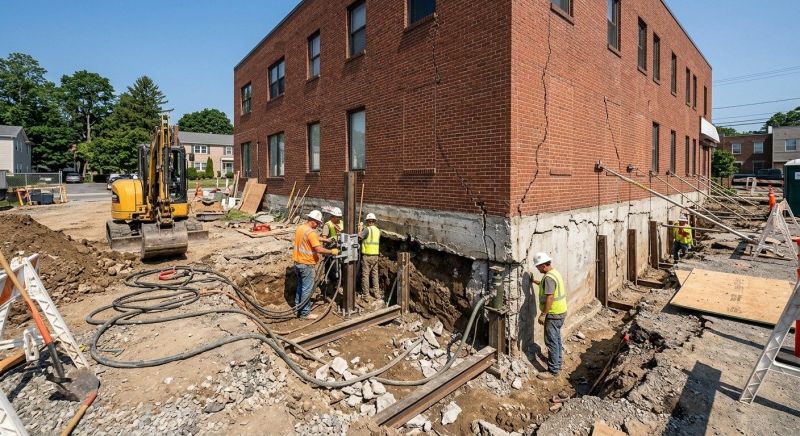 Building Foundation Repair in Saunderstown, RI