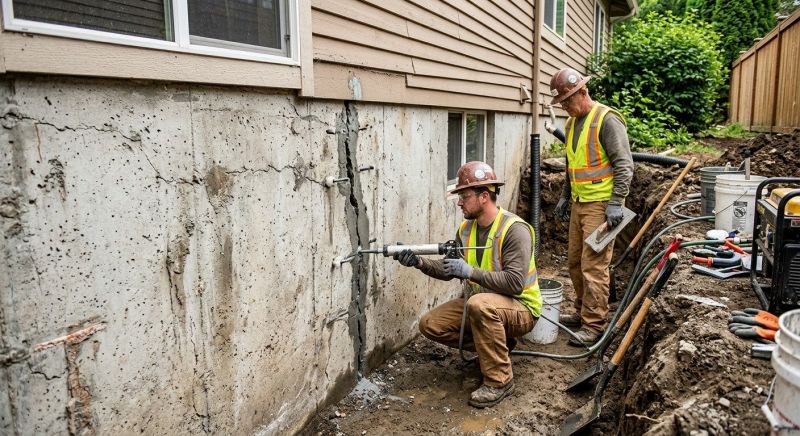 Cracked Foundation Repair in Bristol, RI