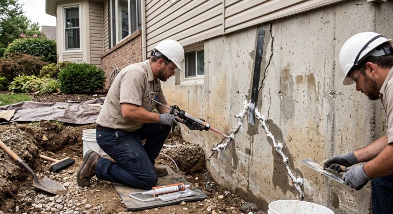 Cracked Foundation Repair in Norfolk, MA