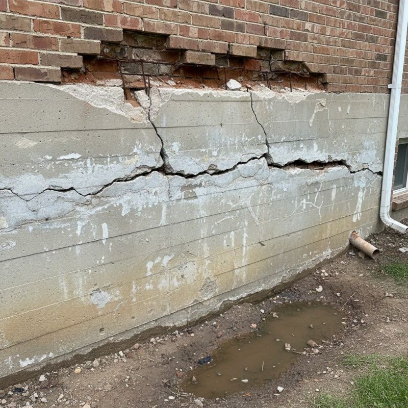 Cracked Foundation Repair in Seekonk, MA