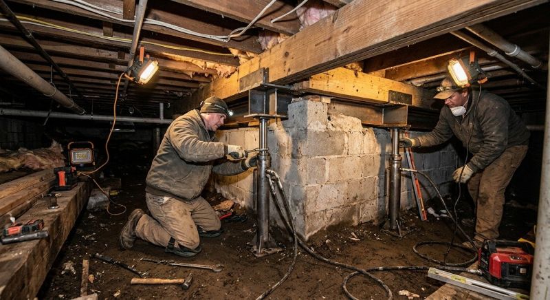 Crawlspace Foundation Repair in Dayville, CT
