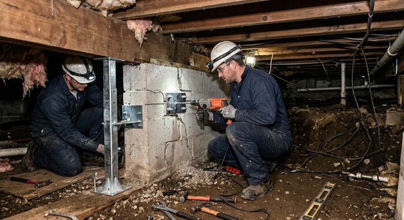Crawlspace Foundation Repair in Douglas, MA