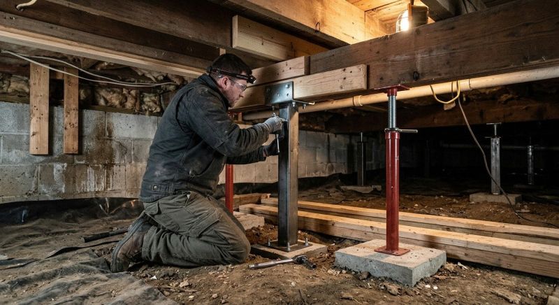 Crawlspace Structural Repair in Pawtucket, RI