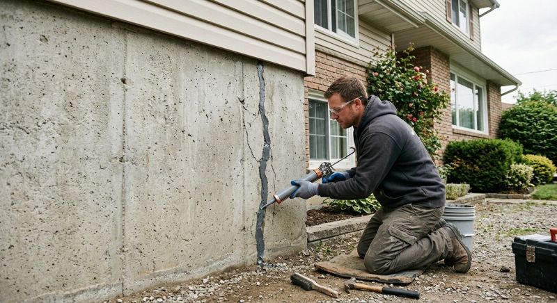 Foundation Crack Sealing in Pawtucket, RI