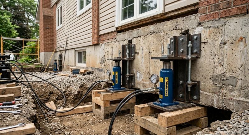 Foundation Jacking in Attleboro Falls, MA