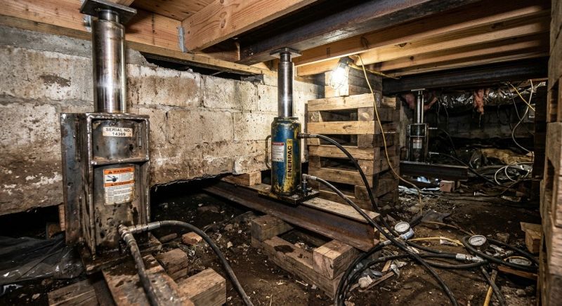 Foundation Jacking in Holliston, MA
