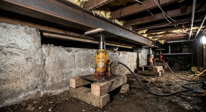 Foundation Jacking in Johnston, RI