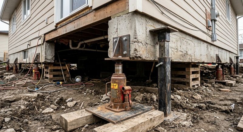 Foundation Jacking in Millis, MA