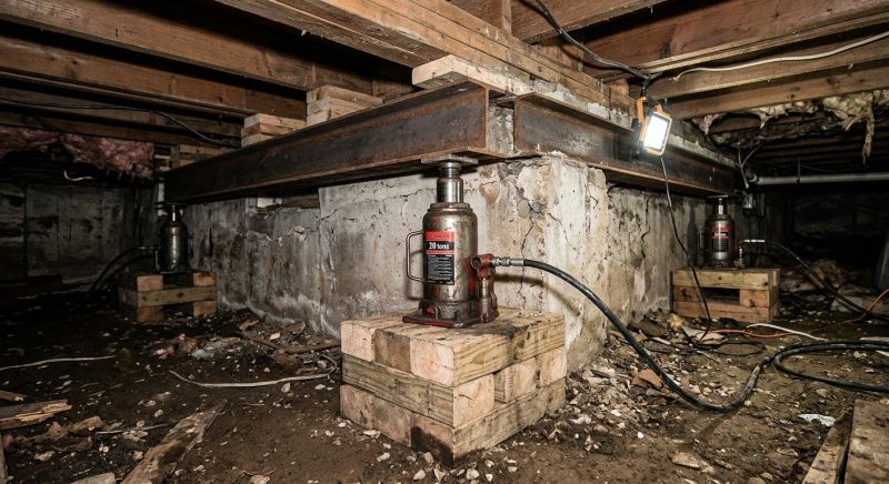 Foundation Jacking in Sherborn, MA