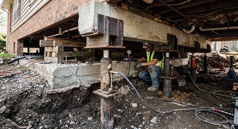 Foundation Lifting in Douglas, MA
