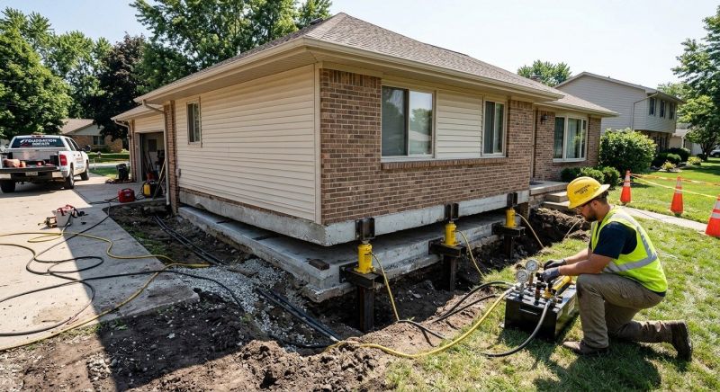 Foundation Lifting in West Bridgewater, MA