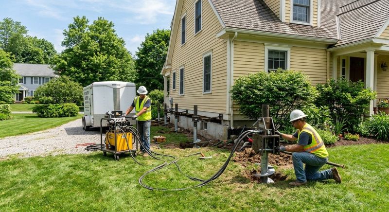 Foundation Lifting in Whitinsville, MA