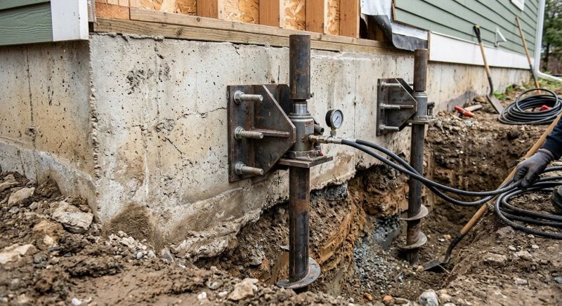 Foundation Pier Leveling in Pawtucket, RI