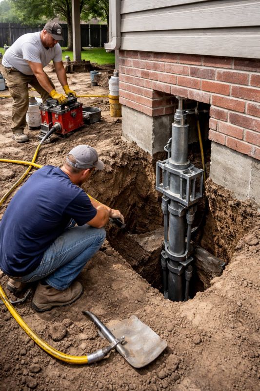 Foundation Pier Repair in Pawtucket, RI