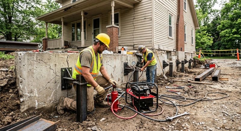 Foundation Stabilizing in Uxbridge, MA