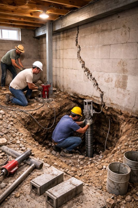Foundation Structural Repair in Danielson, CT
