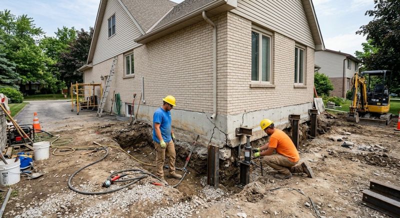 Helical Pile Installation in Pawtucket, RI
