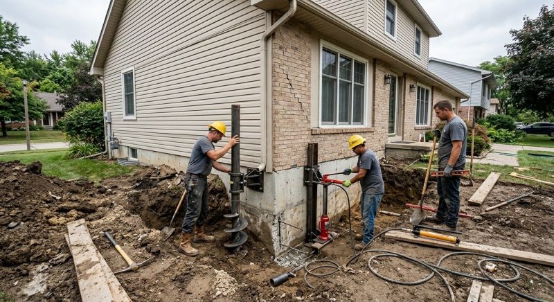 House Foundation Repair in East Taunton, MA