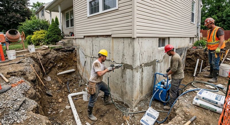 Leaking Foundation Repair in Pawtucket, RI