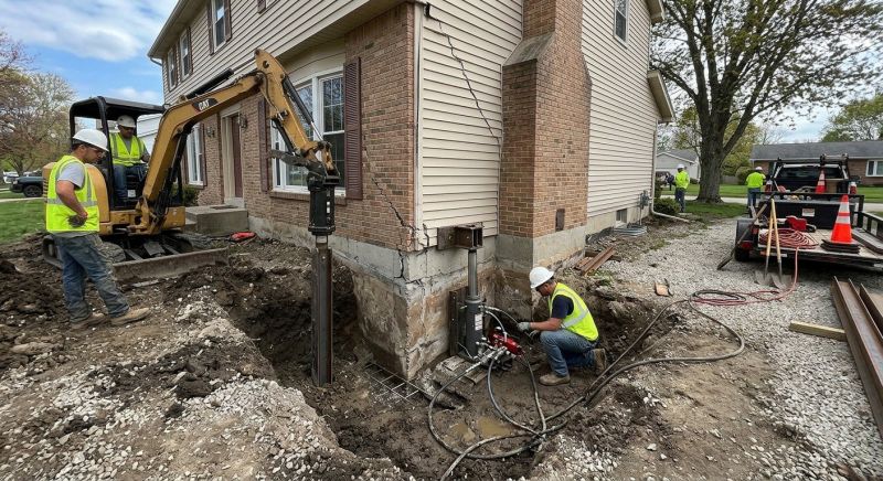 Sinking Foundation Repair in Blackstone, MA