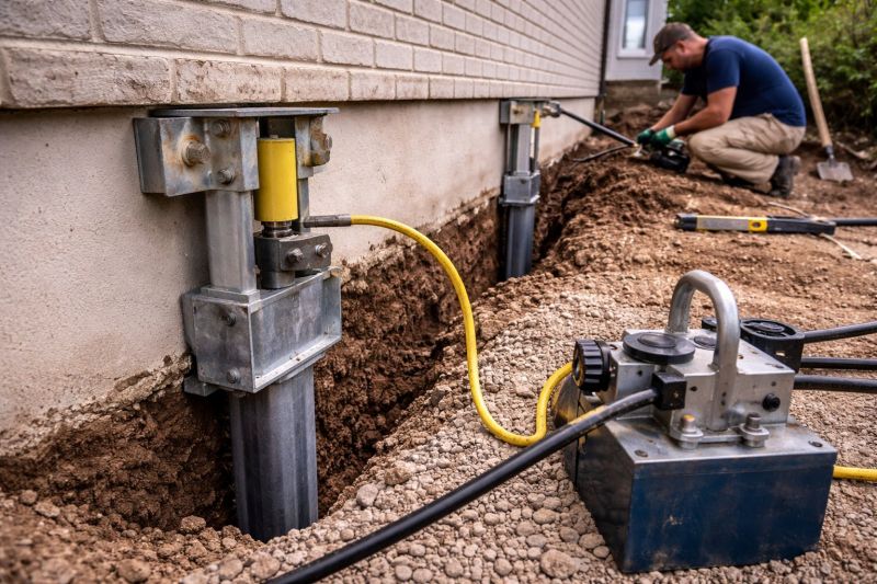 Sinking Foundation Repair in Millis, MA