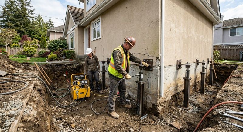 Sinking Foundation Repair in Providence County, RI