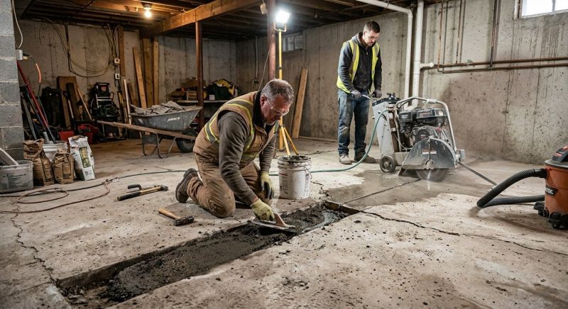 Slab Foundation Repair in Pawtucket, RI